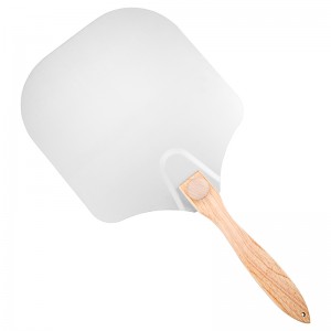 Pizza PEEL PLIZA PLIMable 12NCH PIZZA PIZZA PIZZA PAZZA PANDLE AVEC PRANCE DE BOIS